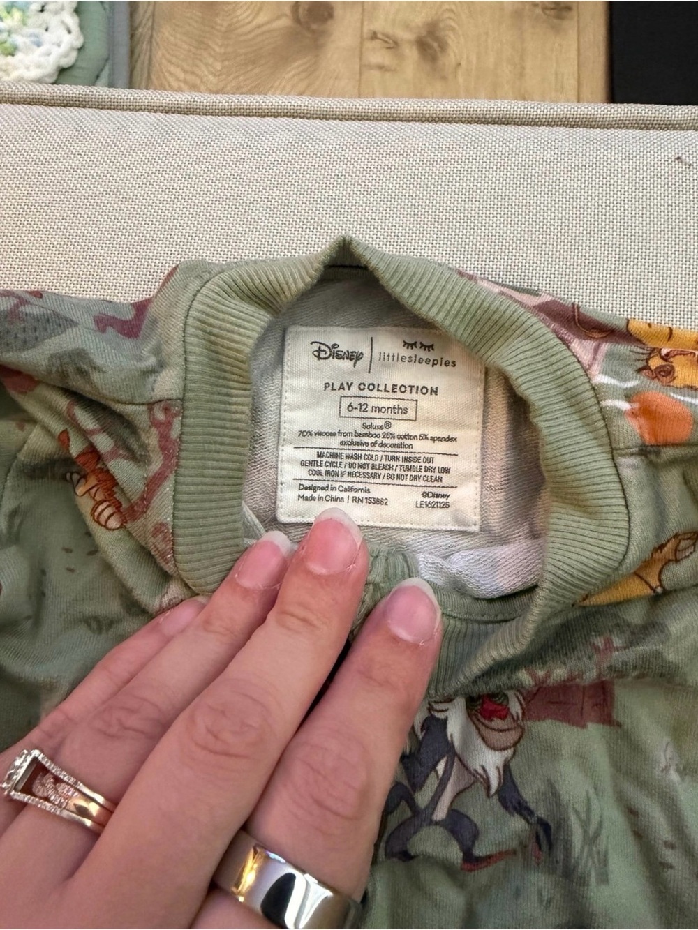 Little sleepies simba's safari Henley romper - Picture 3 of 4